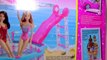 Barbie Doll & Queen Elsa from Disney Frozen go to Barbie Swimming Pool Party! Playdoh swim suit