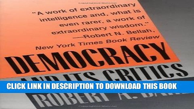 [Read PDF] Democracy and Its Critics Download Free