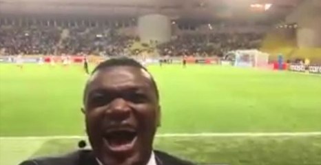 Marcel Desailly se filme sur Twitter pile au moment de l’égalisation de Monaco (vidéo)