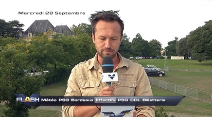 Flash du mercredi 28 septembre 2016