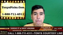 West Virginia Mountaineers vs. Kansas St Wildcats Free Pick Prediction NCAA College Football Odds Preview 10/1/2016