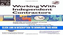 [PDF] Working with Independent Contractors: The Employer s Legal Guide 