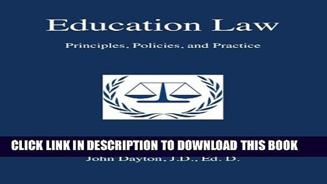 [PDF] Education Law: Principles, Policies   Practice Popular Online