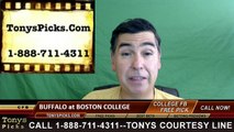 Buffalo Bulls vs. Boston College Eagles Free Pick Prediction NCAA College Football Odds Preview 10/1/2016