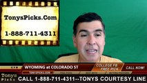 Wyoming Cowboys vs. Colorado St Rams Free Pick Prediction NCAA College Football Odds Preview 10/1/2016