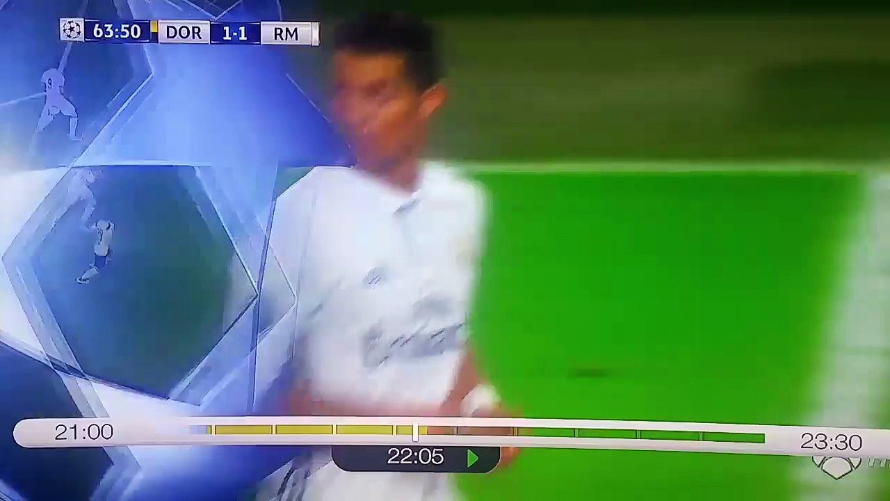 Cristiano Ronaldo Appears To Kick A Dortmund Player