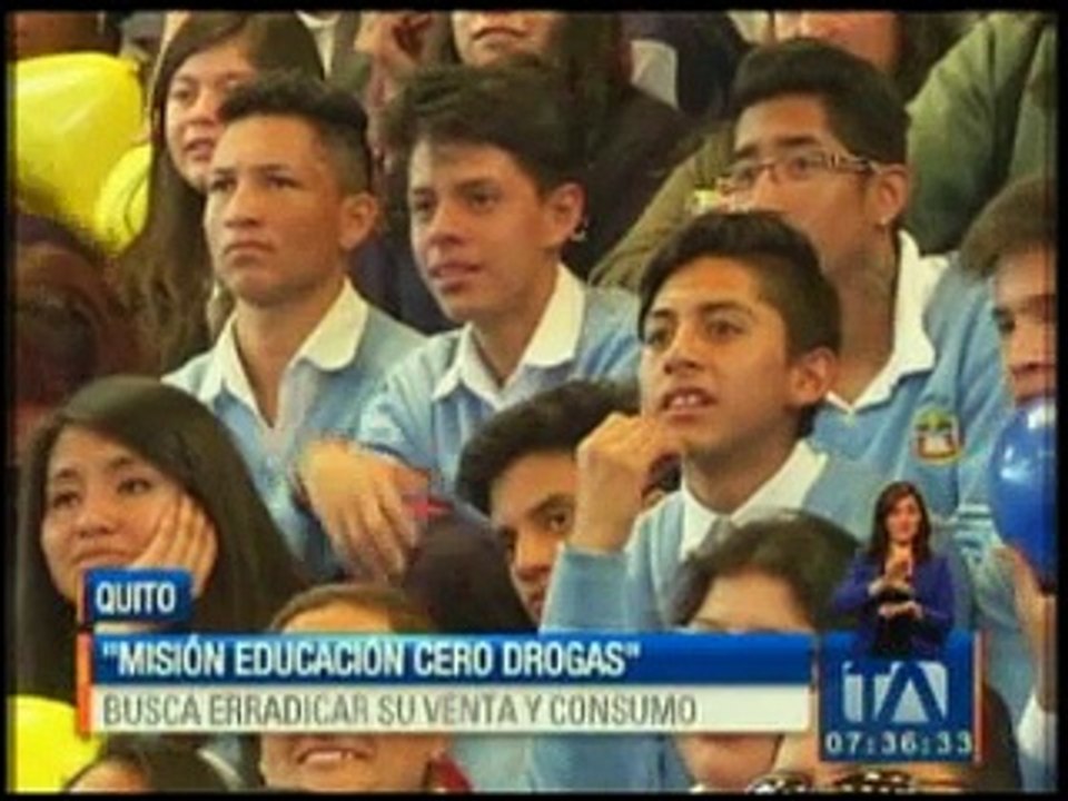"Misión Educación, Cero Drogas" busca erradicar su venta y consumo