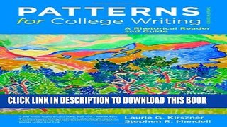 [PDF] Patterns for College Writing: A Rhetorical Reader and Guide, 12th Edition Full Online