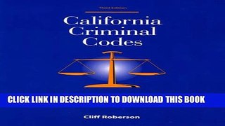 [PDF] California Criminal Codes Full Online