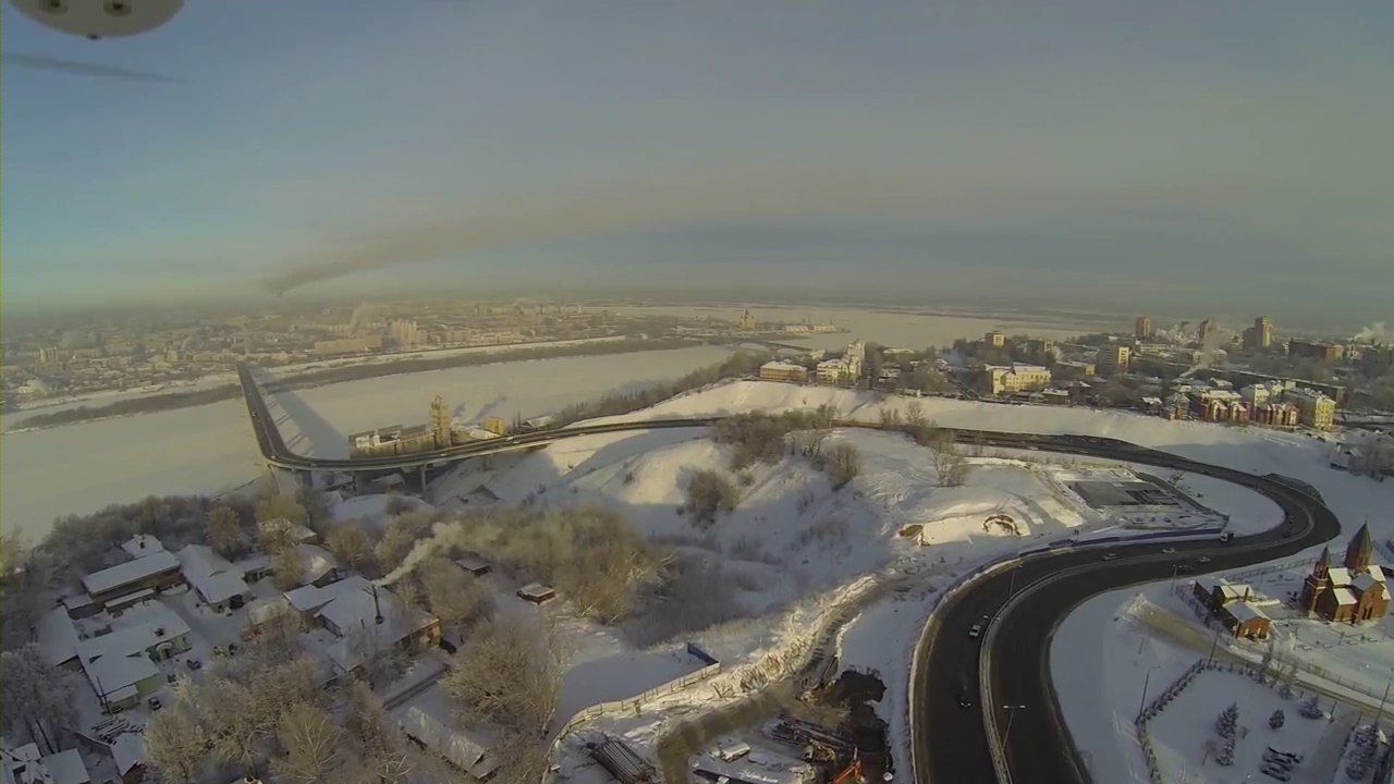 Метромост зимой