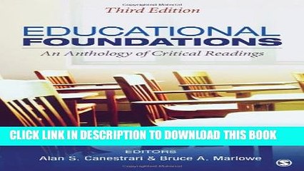 [PDF] Educational Foundations: An Anthology of Critical Readings Popular Online