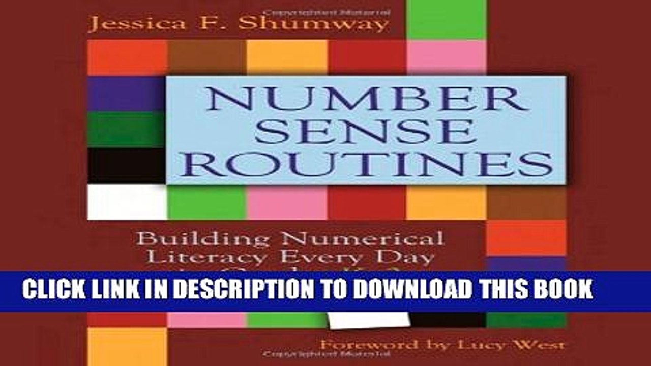 [PDF] Number Sense Routines: Building Numerical Literacy Every Day in Grades K-3 Full Online