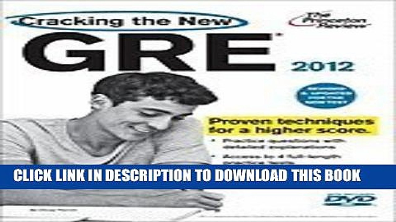 [PDF] Cracking the New GRE with DVD, 2012 Edition (Graduate School Test Preparation) [Paperback]