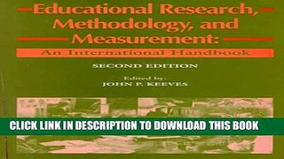 [PDF] Educational Research, Methodology and Measurement (Resources in Education Series) (Pergamon)