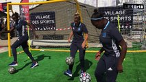 Marseille : les joueuses de l'OM en visite à la foire