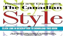 [PDF] The Canadian Style: A Guide to Writing and Editing Full Online