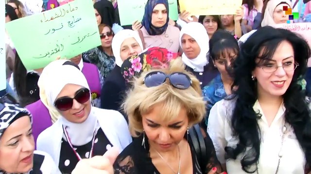 Syria: Protest To Condemn The USA Aggression On Deir Al-Zour