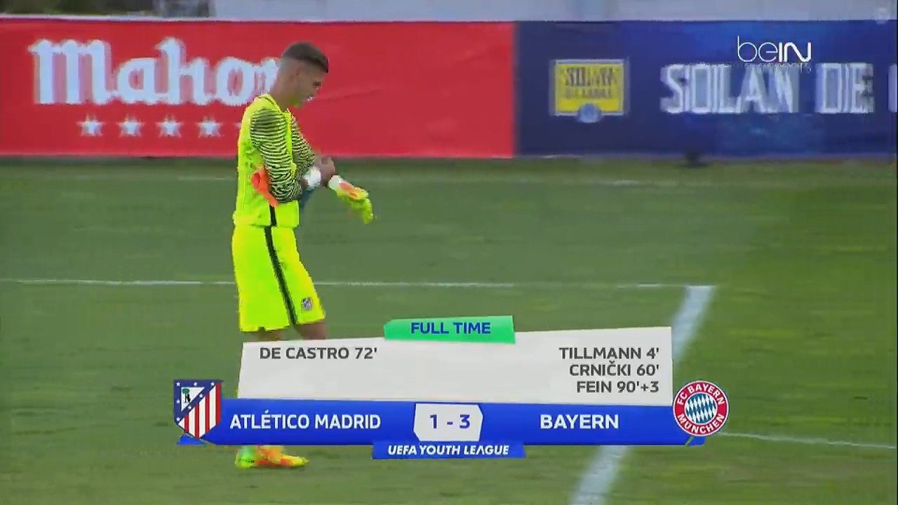 Atletico Madrid U19 1-3 Bayern München U19 - All Goals & Full Highlights - Europe - Youth League 28.09.2016 HD