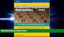 FULL ONLINE  DecisionGd:GradPrgHumanities 2004 (Peterson s Graduate Programs in Humanities)