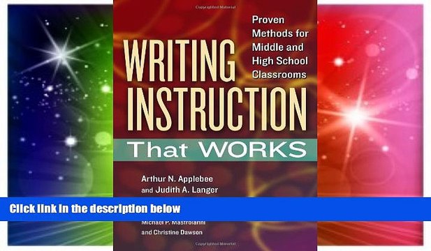 Big Deals Writing Instruction That Works: Proven Methods for Middle and High School Classrooms