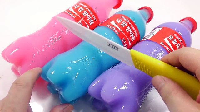 How To Make 'Coca Cola Bottle Yogurt Milk Pudding JELLY' Learn Numbers Counting Slime