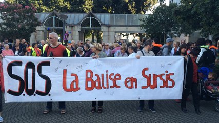 Manifestation pour le centre socioculturel La Balise
