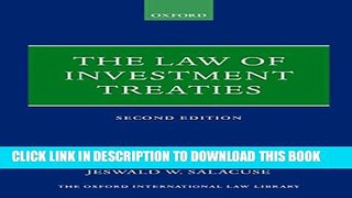 [PDF] The Law of Investment Treaties (Oxford International Law Library) Popular Colection