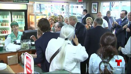 Donald Trump fue sorprendido tomando café cubano