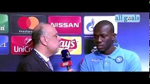 Napoli-Benfica 28_9_16 pre-partita intervista Kalidou Koulibaly