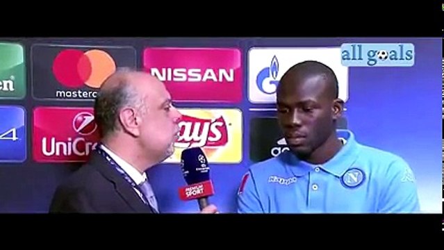 Napoli-Benfica 28_9_16 pre-partita intervista Kalidou Koulibaly