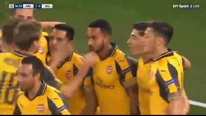 1-0 Theo Walcott Goal HD - Arsenal 1-0 FC Basel 28.09.2016 HD
