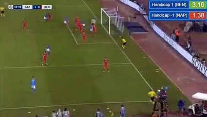 Marek Hamšík Goal HD - Napoli 1-0 SL Benfica - 28.09.2016 HD