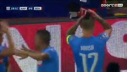 1-0 Marek Hamsik Goal HD - Napoli 1-0 Benfica - 28.09.2016