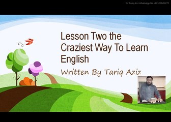 Lesson Two the Craziest Way To Learn English With Urdu Translation
