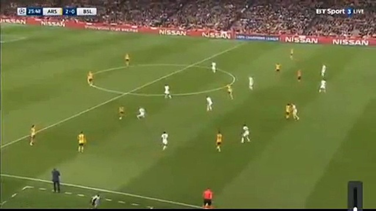 2-0 Theo Walcott 2nd Goal HD - Arsenal 2-0 FC Basel - 28.09.2016