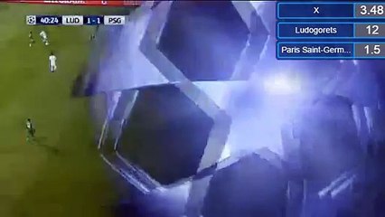 1-1 Blaise Matuidi Goal HD - Ludogorets 1-1 PSG 28.09.2016 HD