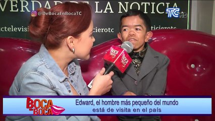 Edward, el hombre más pequeño del mundo está de visita en el país