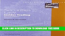 [PDF] Securities Law: Insider Trading, 2d (Turning Point Series) Popular Collection