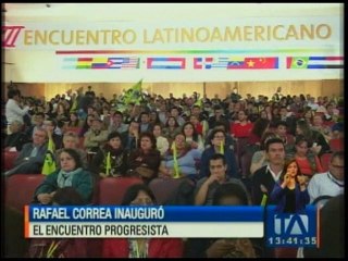 Descargar video: Correa inaugura Encuentro Latinoamericano Progresista