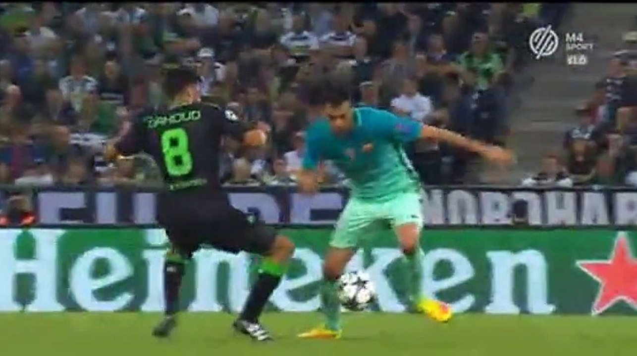 1-1 Arda Turan Goal HD - Monchengladbach 1-1 Barcelona 28.09.2016 HD