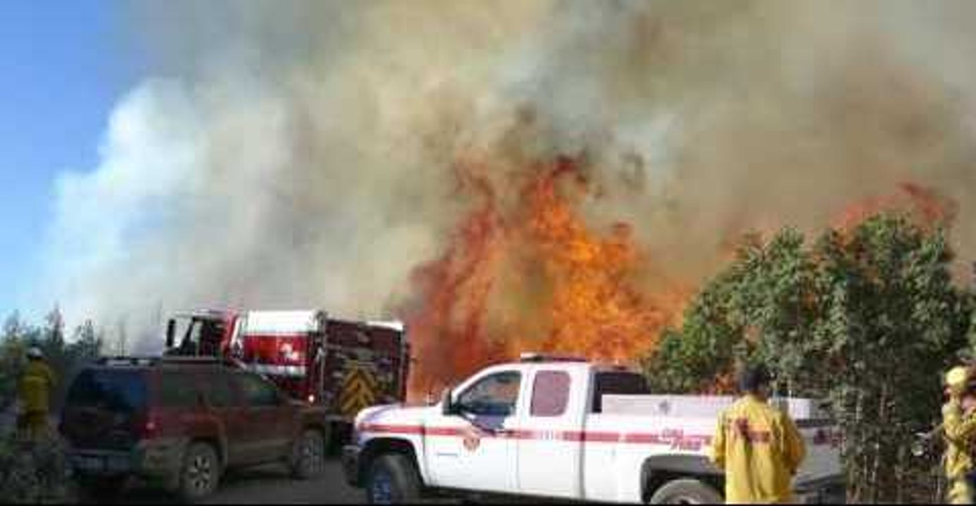 Firefighters Battle Loma Fire in California