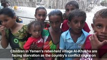 Children starving in rebel-held Yemen fishing village