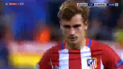 Atl. Madrid 1-0 Bayern Munich - Griezmann A. (Penalty missed) 28.09.2016