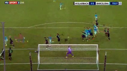 Gerard Pique  GOAL HD B. Monchengladbach	1-2	Barcelona 28.09.2016