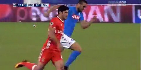 4-1 Goncalo Guedes Goal HD - Napoli 4-1 Benfica - 28.09.2016