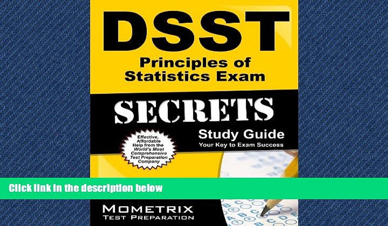 Enjoyed Read DSST Principles of Statistics Exam Secrets Study Guide: DSST Test Review for the