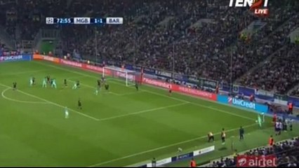 2-1 Gerard Piqué Super Goal HD - Borussia Moenchengladbach 1 - 2 Barcelona - 28/09/2016