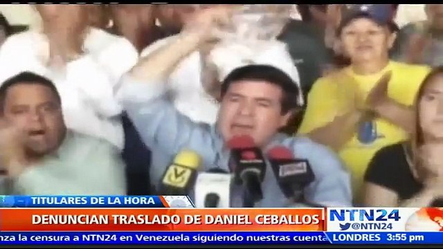 Daniel Ceballos fue nuevamente trasladado