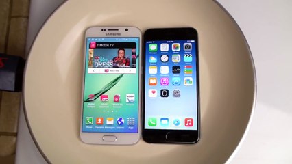 Samsung Galaxy S6 vs iPhone 6 Test In Acqua calda