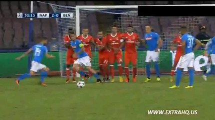 Dries Mertens  Goal - Napoli 2-0 Benfica 28.09.2016